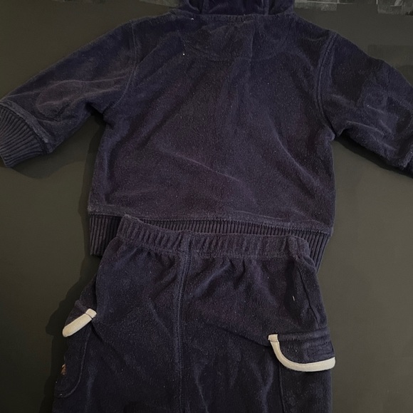 Baby Gap Outfit Set. Navy Blue Hoodie and Shorts. Newborn Size 3-6 months. - Picture 6 of 12